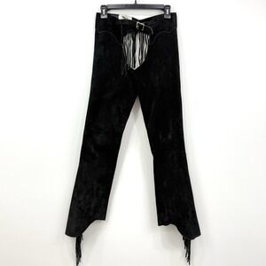 VTG Whitman Leather Chaps Womens S Western Cowgirl Fringe Equestrian Rodeo Horse